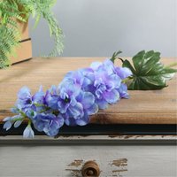 Silk Arundel Garden Delphinium Stem 77cm - Blue