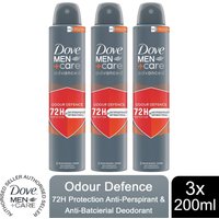 Dove Anti-Perspirant MenCare Advanced Anti-Bac Odour Defence 72H Deo, 200ml - 3