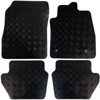 Ford Fiesta Mk8 Puma Tailored Rubber Car Mats 2017 on 4pc Floor Set - Black