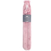 Long KH Faux Fur Hot Water Bottle - Blush