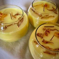 Daffodil Scented Organic Wax Bowl Candle - Daffodil