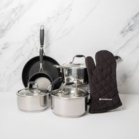 6pc Stainless Steel Cookware Set - Silver