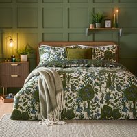 Garden of Wonder Reversible Duvet Cover Set - Evergreen / Single
