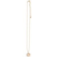 Celestial Rose Quartz Sun Necklace Gift Set - Gold