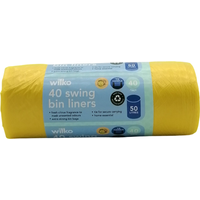 Pack of 40 Tie Handle Swing Bin Liners 50L - Fresh Citrus