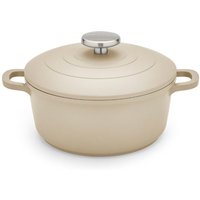 Morphy Richards 20cm Cast Aluminium Casserole Dish - Cream