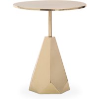 Amira Shiny Gold Side Table - Gold