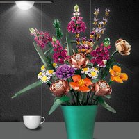 Building Blocks of a Bouquet of Flowers - Multi-colour