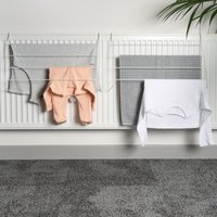 2 Pack Radiator Drying Racks - White