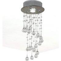 HOMCOM Ceiling Chandelier - Silver