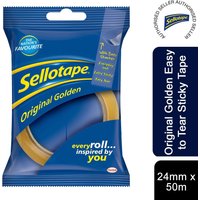 Sellotape, Sellotape 50m Strong, Sticky Original Golden Tape - Strong & Sticky Original Golden Tape Sellotape, Sellotape 50m Strong, Sticky Original Golden Tape - Strong & Sticky Original Golden Tape