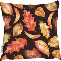 Hand Drawn Simple Flowers Cushion - Orange / 60cm