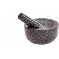Solid Stone Granite Mortar and Pestle Set - Grey