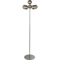 6 Light Chrome Floor Lamp - Silver