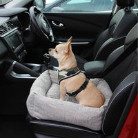 Travel Dog Bed with Washable Soft Cushion - Grey