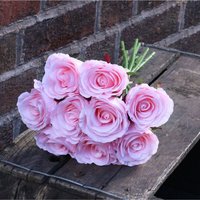 Artificial Silk Rose Bundle - Pink