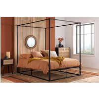 Farringdon King Metal 4 Poster Bed - Black