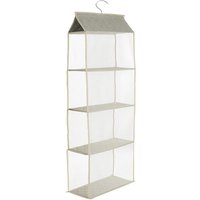 Hanging Fabric Wardrobe Organiser - Beige / 40*16*120l