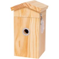 Solar Powered Bird Box With Built in Camera With Ai Bird Detection - Pine