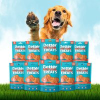 Better Natural Treats Dogs Chicken Breast Steaks Box of 10 - Electric Turquoise