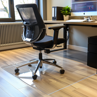 PVC Clear Square Table Protector Mat - Clear / 100cm x 100cm