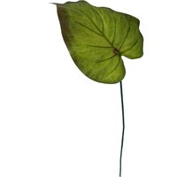 Artificial Green Plastic Leaf Stem - Green Leaf Stem