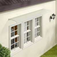 Outdoor Transparent Awning - Frosted Transparent / 160cm / 33cm
