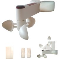 Awning Remote Control and Automatic Wind, Sun and Rain Sensor Kit - White