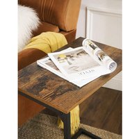 VASAGLE Rustic Side Table - Bronze