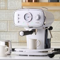 15-Bar Retro Espresso Coffee Machine - White