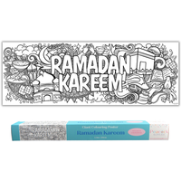 Ramadan Kareem Giant Colouring Poster Banner - White