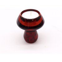 Vampire Red Mushroom Flip Candle Holder Stylish Table Decor Tealight Stand - Red