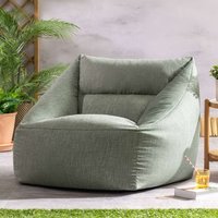 Natalia Outdoor Woven Adults Bean Bag Armchair - Green