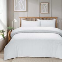 Mayfair Stripe Duvet Set - White / Single