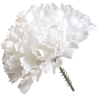 Pack of 6 Artificial Carnation Picks - White