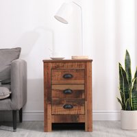 HMD 3 Drawer Bedside Table - Vintage colour