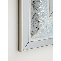 Orsina Rectangular Wall Mirror with Bevelled Glass Frame, Boutique Style Mirror with Mosaic Inlay, Functional MDF