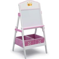 Classic Kids Whiteboard With Paper Roll Storage - Pink & White