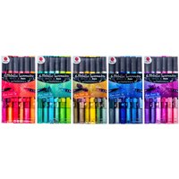 Pack of 6 Metallic Twin Markers