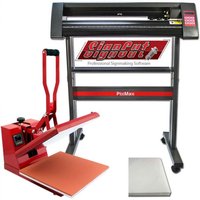 PixMax 38cm Clam Heat Press, Vinyl Cutter - Black