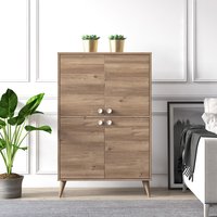 Ruumstore, Vega Cabinet with 4 Doors 3 Colour Option - Ruumstore - Varna Oak Ruumstore, Vega Cabinet with 4 Doors 3 Colour Option - Ruumstore - Varna Oak