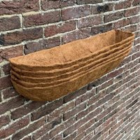 Coco Wall Trough Planter Liner (75cm) - Brown / 5