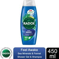 Radox Body Wash and Shampoo 2in1 Feel Awake Men, 450ml - 1