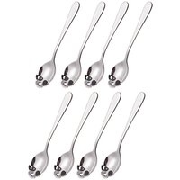 Stainless Steel Skull Teaspoons - Silver / 8