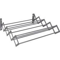 Wall Mounted Extendable Clothes Airer - Grey