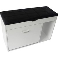 Shoe Bench Storage Cabinet - White / 52cm