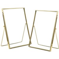Standing Metal Photo Frame - 6" x 8" - Gold / 21cm / 2.35kg