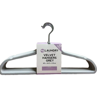 My Laundry Velvet Hangers - Grey