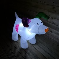 The Snowman And The Snowdog Light Up Christmas Inflatable - White