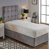 Starlight Beds 9" Deep Cashmere Pocket Spring with Memory Foam Mattress - Gold Beige / Small Single